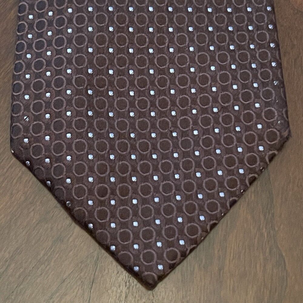 Tasso Ella Brown Hand Made 100% Silk Men’s Neck Tie Made In China